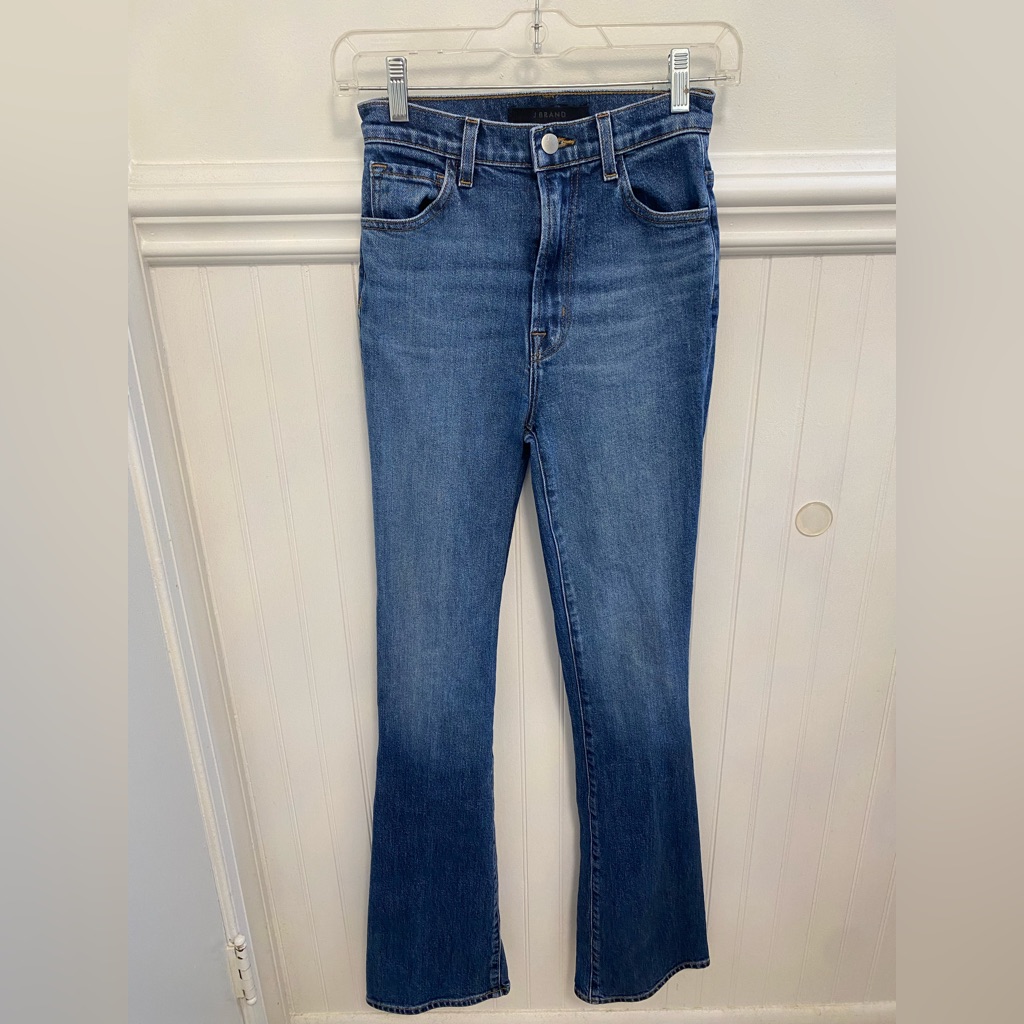 J Brand Blue Flare Wide Leg Denim